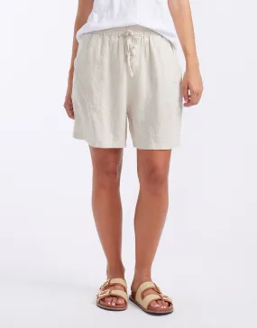 Alex Linen Shorts - Natural