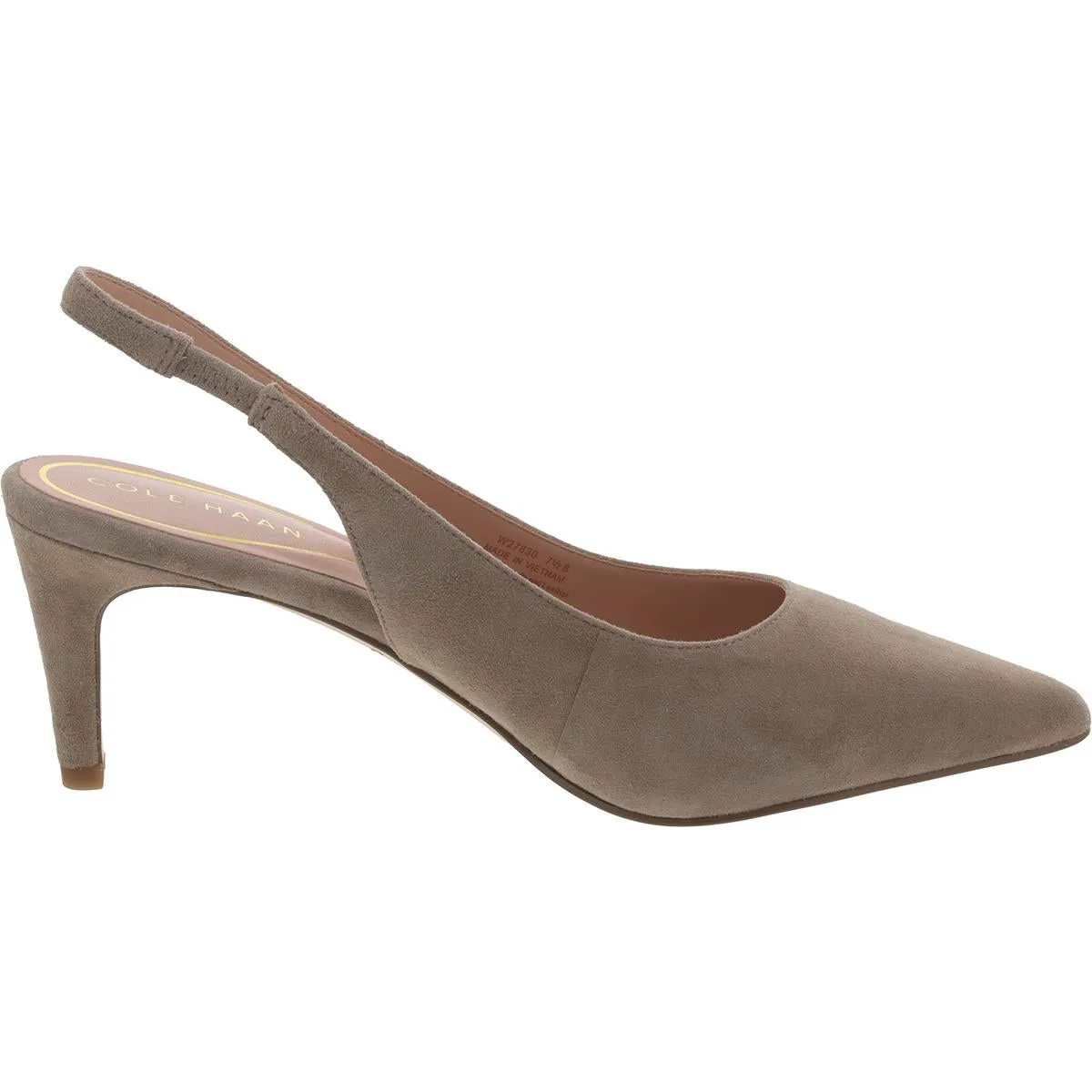 Cole Haan Womens Vandam Suede Slingback Heels