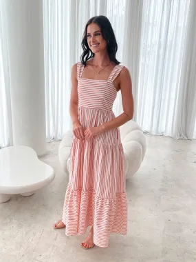 Galathea Dress - Red Stripe