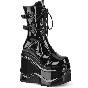 WAVE-150 Demoniacult Alternative Footwear Women's Knee High Boots