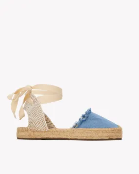 Womens_Espadrilles_The Lauren Lace Up_Denims_Light Wash